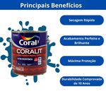 Coralit Ultra Resistência Alto Brilho 3,6l – Azul Franca