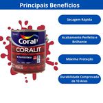 Coralit Ultra Resistência Alto Brilho 3,6l – Vermelho