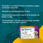 Simparic Cães 2,6 A 5 Kg 10 Mg Caixa 3 Comprimidos - Zoetis
