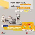 Omega Top 3 C 40 Cáp. Moles Saborosas 1000mg P/ Cães E Gatos