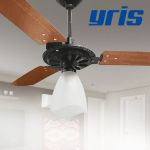 Ventilador de Teto Yris Preto/Mogno 3 Pás 220V Ventex