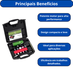 POTENTE KIT MINI RETIFICA PNEUMATICA C/16 PCS 25.000 RPM