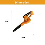 Aspirador e Soprador Portátil À Bateria 20V Ingco S/bateria