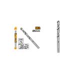 BROCA AÇO RÁPIDO HELICOIDAL HSS INGCO 6MM X 93MM ALTO DESEMPENHO 