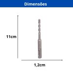 BROCA INGCO SDS PLUS 6MM X 110MM PARA ALVENARIA