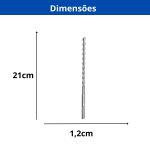BROCA INGCO SDS PLUS PONTA REFORÇADA 12MM X 210MM