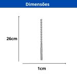 BROCA SDS PLUS PARA ALVENARIA 10MM X 260MM INGCO