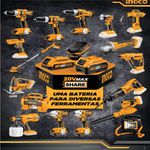 Chave De Impacto Ingco 1/2 Pol. A Bateria 20V CIWLI2004-9