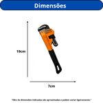 CHAVE GRIFO INGCO TIPO AMERICANO DE 12POL(300MM)