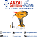 COMPRESSOR DE AR À BATERIA 20V INGCO TIPO PISTOLA À BATERIA CACLI2018 