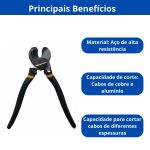 INGCO ALICATE CORTA CABOS 10 POLEGADA