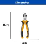 INGCO ALICATE DE CORTE DIAGONAL INDUSTRIAL 6" (HDCP28168)