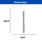 INGCO BROCA PARA ALVENARIA 4MM X 75MM