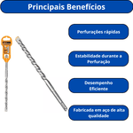 INGCO BROCA SDS PLUS 6MM X 160MM PARA ALVENARIA