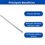 INGCO BROCA SDS PLUS 8MM X 210MM PARA ALVENARIA