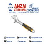 INGCO CHAVE AJUSTÁVEL/INGLESA CABO EMBORRACHADO 12 POLEGADAS(HADW131128)
