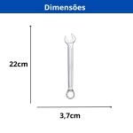 INGCO CHAVE COMBINADA 18MM EM ACO CR-V