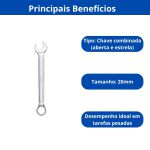 INGCO CHAVE COMBINADA 20MM EM ACO CR-V