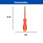 INGCO CHAVE DE FENDA ISOLADA 1.000V VDECR-V 5/32POL X 4POLPO