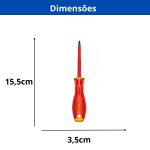 INGCO CHAVE PHILLIPS ISOLADA 1.000V VDECR-V 1/8POL X 2.1/4PO