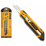 INGCO ESTILETE EMBORRACHADO LAMINA 18MMX 100MM