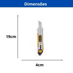INGCO ESTILETE INDUSTRIAL EM ALUMÍNIO COM 6 LAMINAS 18MM X 100MM (HKNS1808)