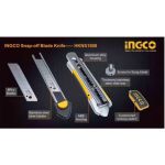 INGCO ESTILETE INDUSTRIAL EM ALUMÍNIO COM 6 LAMINAS 18MM X 100MM (HKNS1808)