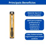 INGCO FORMAO CHANFRADO 1/2 POL. EM ACO CR-V.