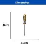 INGCO LIMA TRIANGULAR MURCA PICADO DUPLO 8POL(200MM) COM CABO EMBORRACHADO