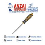 INGCO LIMA TRIANGULAR MURCA PICADO DUPLO 8POL(200MM) COM CABO EMBORRACHADO