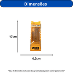JOGO DE LÂMINAS DE SERRA INGCO MADEIRA METAL ALUMÍNIO C/ ESTOJO 8 PEÇAS AKD8088