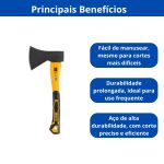 MACHADO COM CABO DE FIBRA E EMBORRACHADO 800G