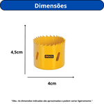 SERRA COPO BIMETAL INGCO PARA METAIS 38MM PASSO VARIAVEL