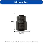 SOQUETE SEXTAVADO INGCO 1/2 POL 29MM