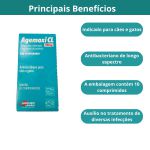 Agemoxi Cl 50mg 10 Comprimidos Antibiótico Cães e Gatos Agener