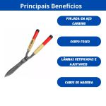 TESOURA CORTAR GRAMA R.255 12C -AGRIC-CORNETA