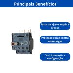 weg rele de sobrecarga weg termico rw17 de 1,8a a 2,8a para cwc