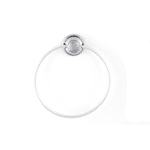 Porta Toalha Argola Cromada Cristal CRIS06 - Moldenox