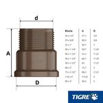 TIGRE ADAPTADOR CURTO 3 X 85 MM
