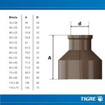 TIGRE BUCHA DE REDUÇÃO LONGA 60 X 25