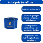 GRAXA PARA ROLAMENTOS CARFLEX PETROL MP2 AZUL 500G