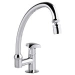 Torneira Para Cozinha De Banca Com Saída Lateral Cromada Aquarius 1167-A - Fabrimar