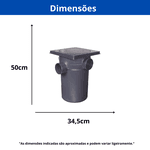 CAIXA GORDURA CONEXTEC 19L C/TAMPA PP 300MM