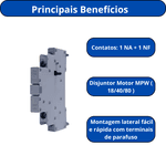 BLOCO DE CONTATO LATERAL WEG PARA DISJUNTOR MOTOR MPW ACBS11