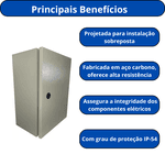 CAIXA DE MONTAGEM LUKBOX 600X400X200MM QUADRO COMANDO