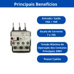 RELE TERMICO DE SOBRECARGA WEG RW27 DE 7-10A PARA CWM