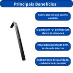 CHAVE HEXAGONAL CURTA BELZER 3MM