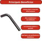 CHAVE HEXAGONAL CURTA BELZER 7MM