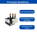 RELE SOBRECARGA WEG RW67-2D3-U070 57-70A