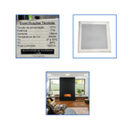 Plafon Closed Square 2022 Led 17W 127V 6500K Golden
